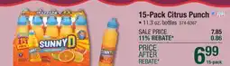 Menards 15-Pack Citrus Punch offer