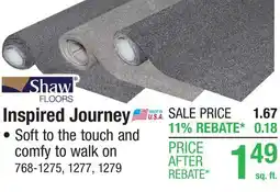 Menards Inspired Journey offer