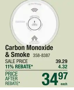 Menards Carbon Monoxide & Smoke offer