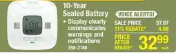Menards 10-Year Sealed Battery offer