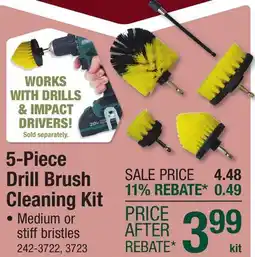 Menards 5-Piece Drill Brush Cleaning Kit offer