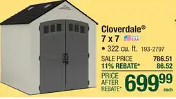 Menards Cloverdale 7 x 7 offer