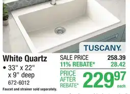 Menards White Quartz offer