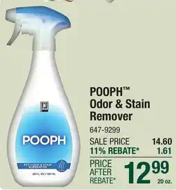Menards POOPH Odor & Stain Remover offer