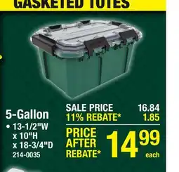 Menards 5-Gallon offer