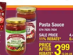 Menards Pasta Sauce offer
