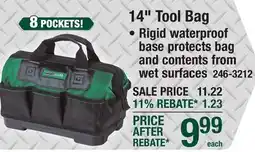 Menards 14 Tool Bag offer
