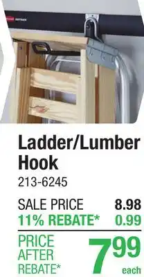 Menards Ladder/Lumber Hook offer