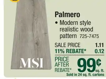 Menards Palmero offer