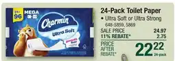 Menards 24-Pack Toilet Paper offer