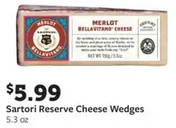 Fareway Sartori Reserve Cheese Wedges offer