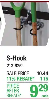 Menards S-Hook offer
