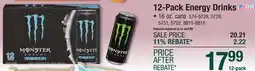 Menards 12-Pack Energy Drinks offer