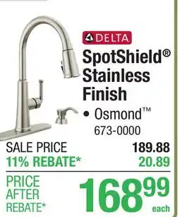 Menards SpotShield Stainless Finish offer