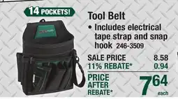 Menards Tool Belt offer
