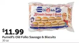 Fareway Purnell's Old Folks Sausage & Biscuits offer
