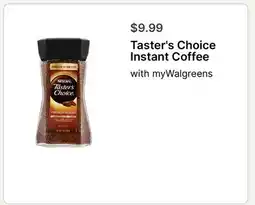 Walgreens Taster's Choice Instant Coffee offer