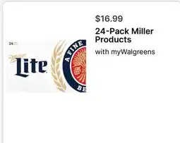 Walgreens 24-Pack Miller Products offer