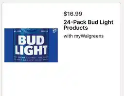 Walgreens 24-Pack Bud Light Products offer