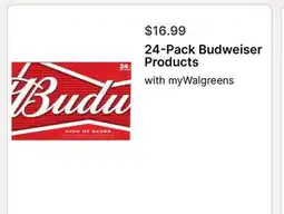 Walgreens 24-Pack Budweiser Products offer