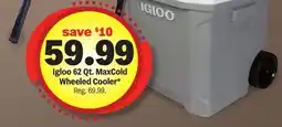 Meijer Igloo 62 Qt. MaxCold Wheeled Cooler offer