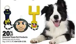 Meijer Licensed Team Pet Products offer
