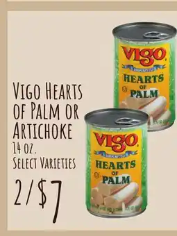 Jewel-Osco Vigo Hearts of Palm or Artichoke offer