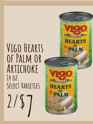 Jewel-Osco Vigo Hearts of Palm or Artichoke offer