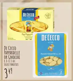 Jewel-Osco De Cecco Pappardelle or Gnocchi offer