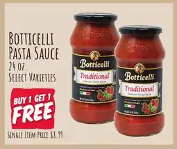 Jewel-Osco Botticelli Pasta Sauce offer