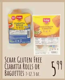 Jewel-Osco Schar Gluten Free Ciabatta Rolls or Baguettes offer