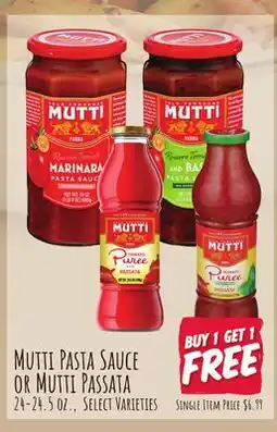 Jewel-Osco Mutti Pasta Sauce or Mutti Passata offer