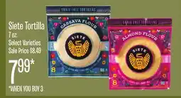 Jewel-Osco Siete Tortilla offer