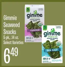 Jewel-Osco Gimmie Seaweed Snacks offer