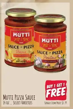 Jewel-Osco Mutti Pizza Sauce offer
