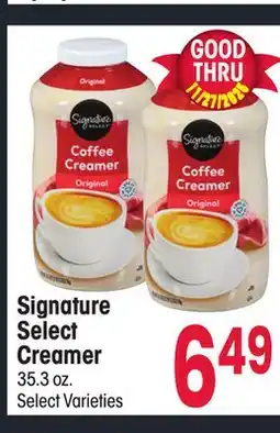 Jewel-Osco Signature Select Creamer offer
