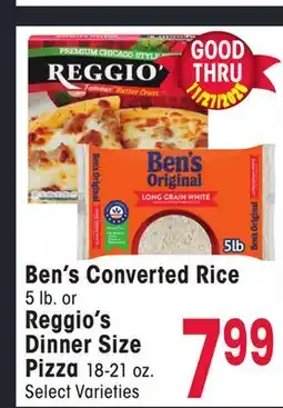 Jewel-Osco Ben's Converted Rice 5 lb. or Reggio's Dinner Size Pizza 18-21 oz offer
