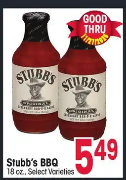 Jewel-Osco Stubb's BBQ offer