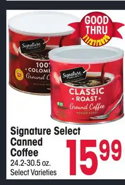 Jewel-Osco Signature Select Canned Canned Coffee offer