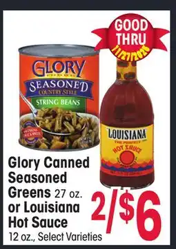 Jewel-Osco Glory Canned Seasoned Seasoned Greens 12 offer