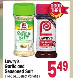 Jewel-Osco Lawry's Garlic and Garlic and Seasoned Salt offer