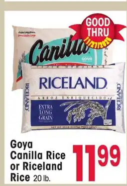 Jewel-Osco Goya Canilla Rice or Riceland Rice offer
