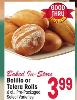 Jewel-Osco Bolillo or Telera Rolls offer