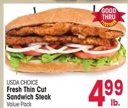 Jewel-Osco Fresh Thin Cut Sandwich Steak offer