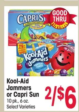 Jewel-Osco Kool-Aid Jammers or Capri Sun offer