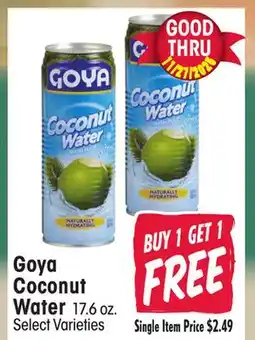 Jewel-Osco Goya Coconut Water offer