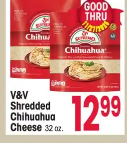 Jewel-Osco V&V Shredded Chihuahua Cheese offer