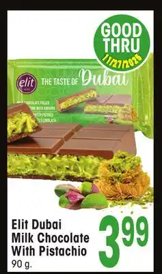 Jewel-Osco Elit Dubai Milk Chocolate With Pistachio offer