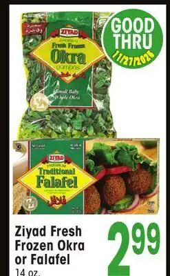 Jewel-Osco Ziyad Fresh Frozen Okra or Falafel offer