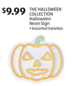 Aldi Halloween Neon Sign offer